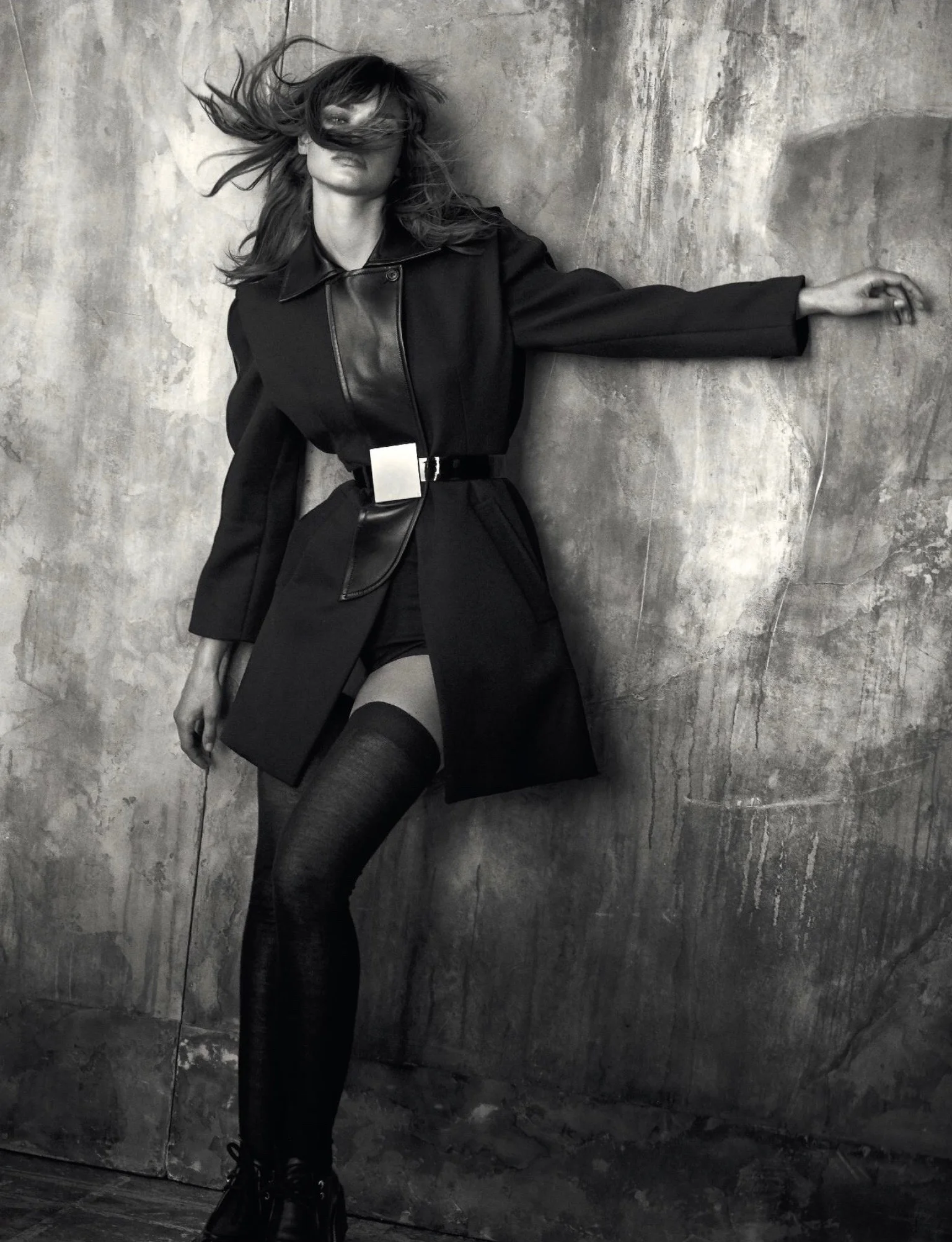 Birgit Kos in 'La Parisienne' by Peter Lindbergh for Numéro